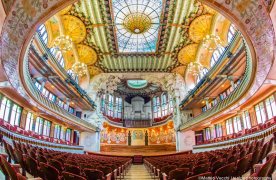 Vista de la sala modernista del Palau de la Música Catalana