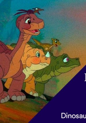 Cartel de En busca del Valle Encantado del Ciclo Pequeños cinéfilos: Dinosaurios de película de CaixaForum Madrid