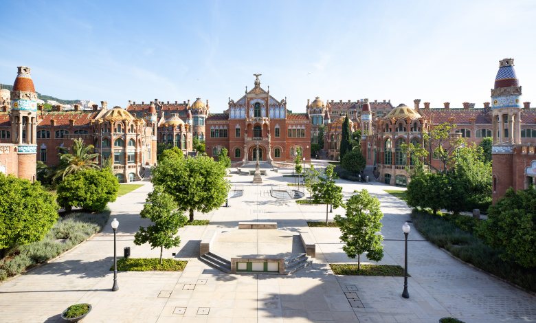 Imatge de l'entrada del Recinte Modernista de sant Pau