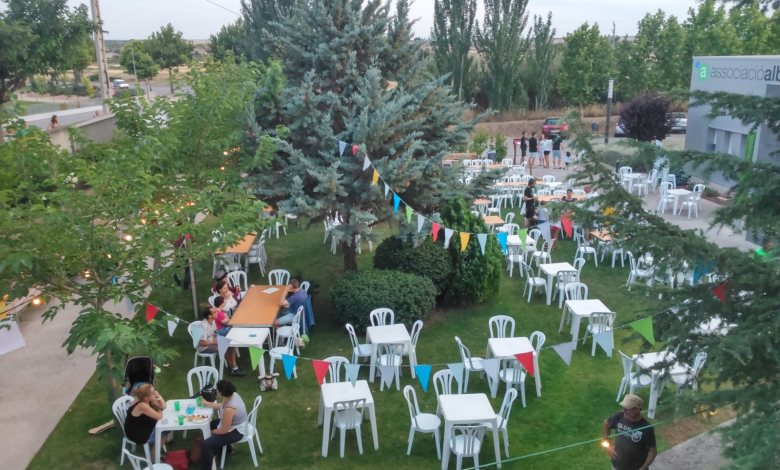 imatge dels jardins de l'associació alba