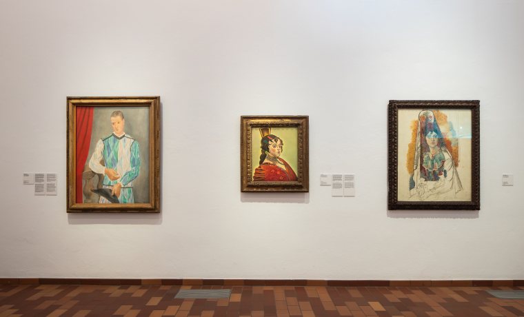 Sala amb pintures de Miró i Picasso