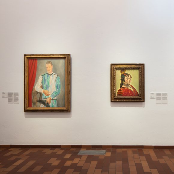 Sala amb pintures de Miró i Picasso