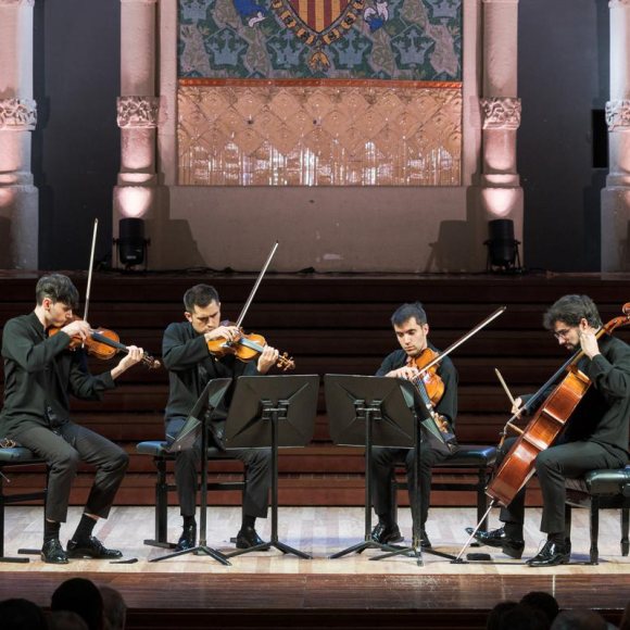 Musics del Quartet Atenea a l'escenari del Palau de la Música