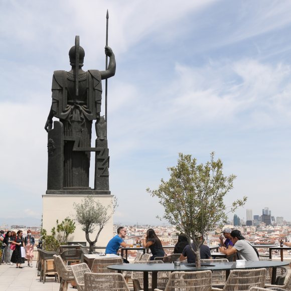 Una vista de la Azotea del Círculo de Bellas Artes