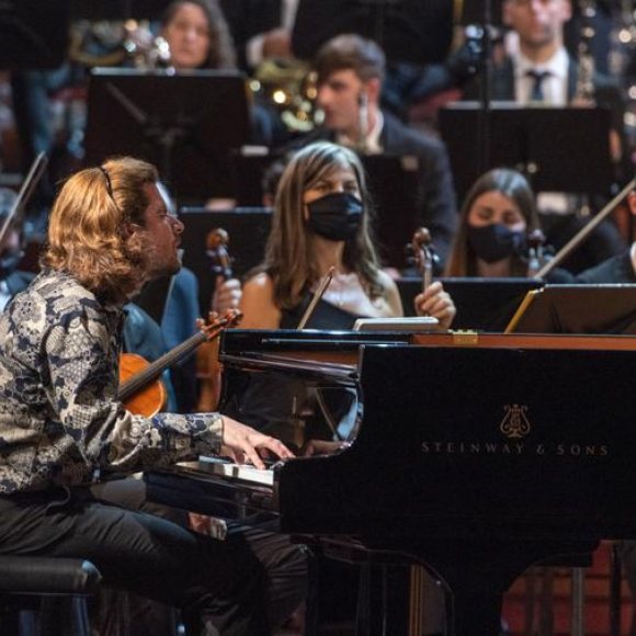 Marco Mezquida amb l'Orquestra Simfònica del Vallès