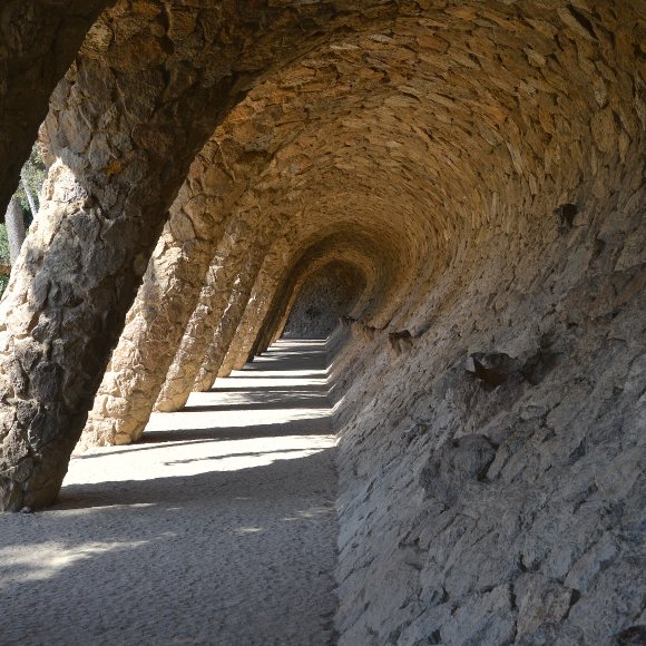 Entrada a l'Eix Monumental de Park Güell