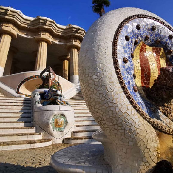 Entrada a l'Eix Monumental de Park Güell